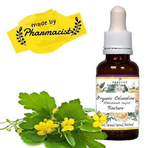 Organic Celandine (Chelidonium Majus) Tincture Top Quality, Max Strength