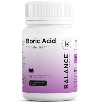 Boric Vaginal Suppositories 600 Mg - Promotes Healthy PH Balance