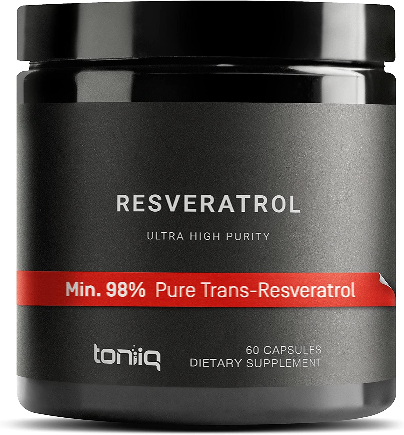 Toniiq Ultra High Purity Resveratrol Capsules - 98% Trans-Resverat