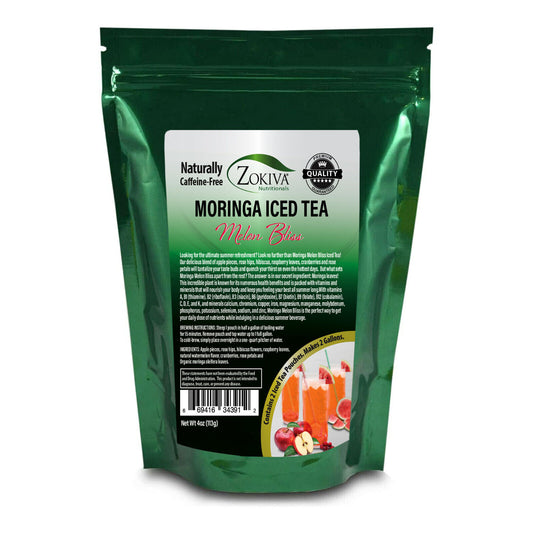 Iced Tea Moringa Melon Bliss - the Perfect Nutritious Summery Treat 4Oz