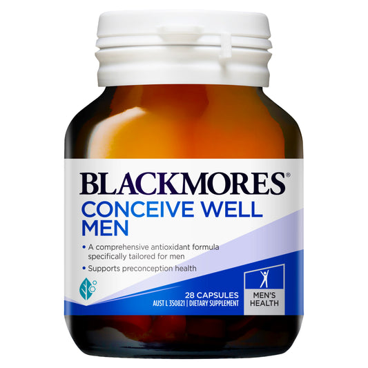 Blackmores Conceive Well Men 28 Capsules Male Fertility Sperm Production Health