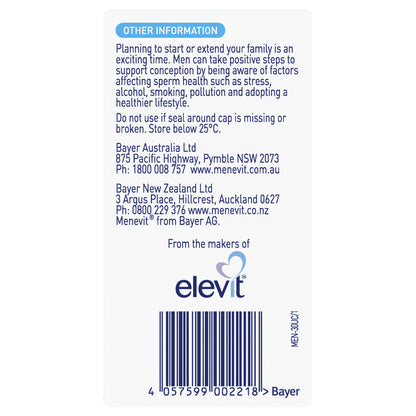 Menevit Pre-Conception Sperm Health Capsules 90