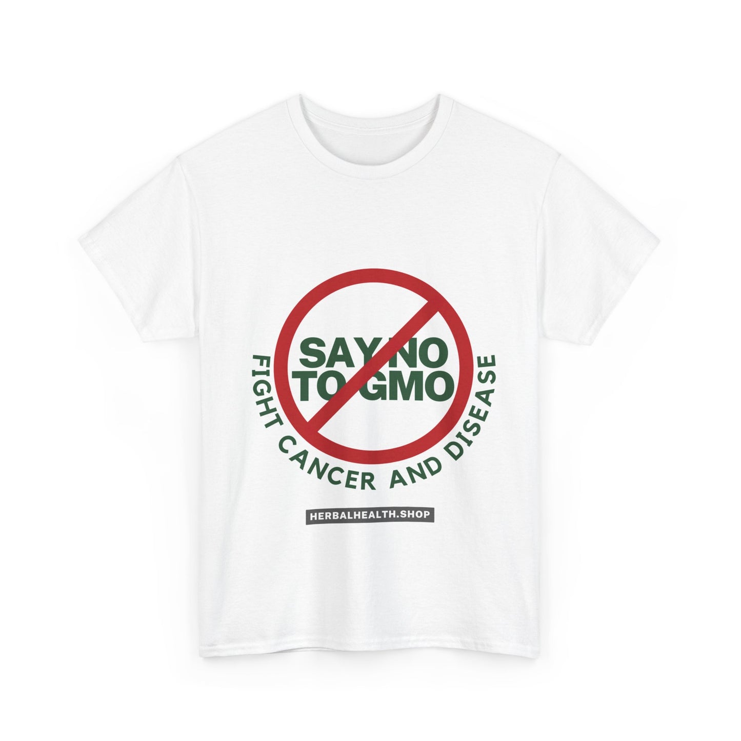 Cotton T-shirt Say No To GMO