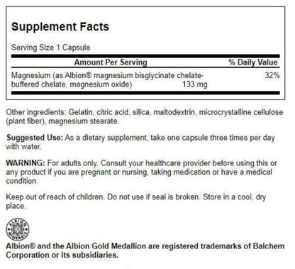 Swanson Albion Magnesium Glycinate 133 Mg 90 Caps