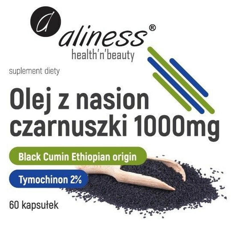 ALINESS Black Cumin Seed Oil 2% 500Mg / 1000Mg (Blood Glucose Regulation) 60/120