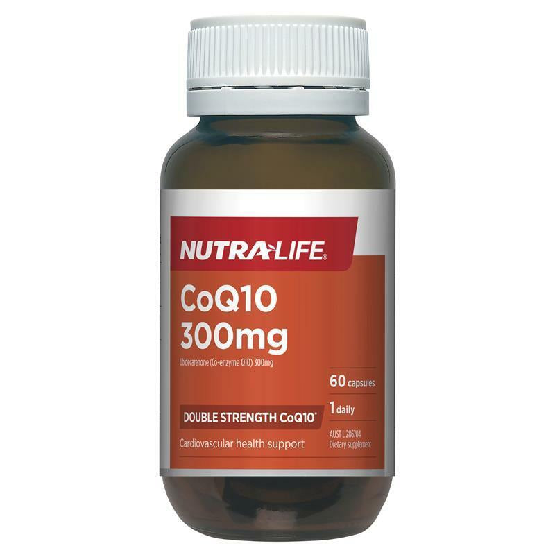 NEW NUTRALIFE Coq10 300MG DOUBLE STRENGTH 60 Capsules Nutra Life Q10