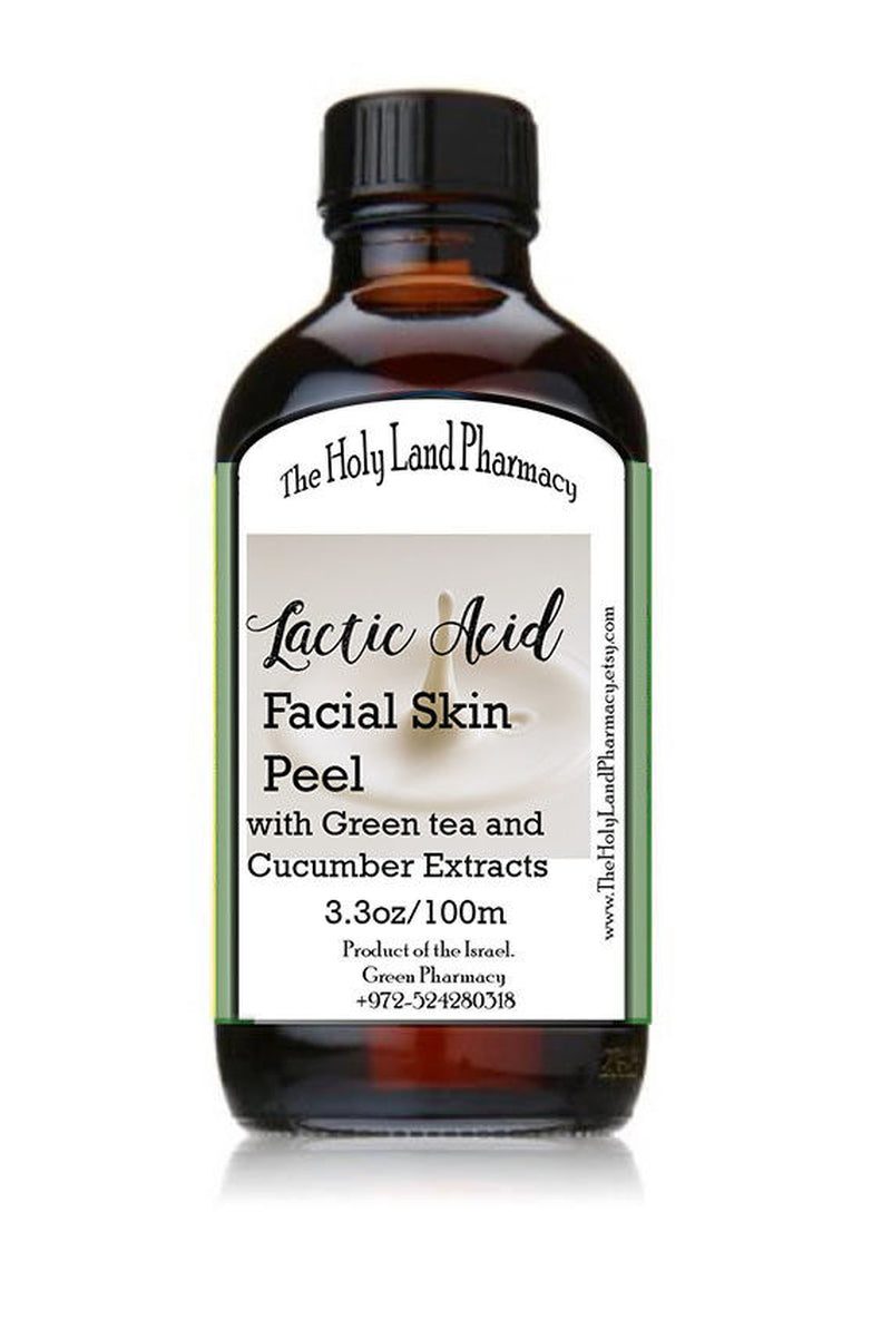 LACTIC ACID MD GRADE CHEMICAL PEEL with Green Tea Extract 20%- 80% 100Ml