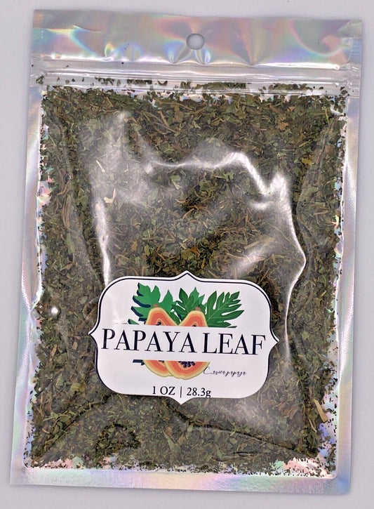 Papaya Whole Leaf Organic Carica Papaya Dry Herb Natural 28.3G 1 Oz Blood Detox