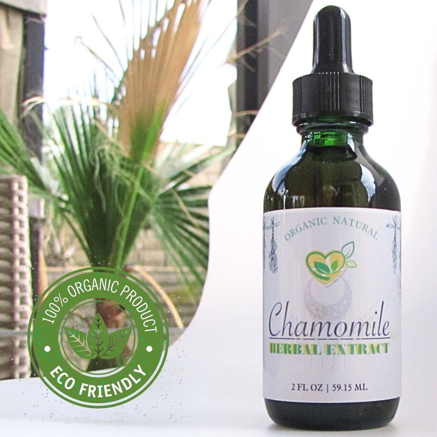 Chamomile Extract Non-Alcohol Tincture Organic Liquid Herbal Drops Plantbase 2Oz