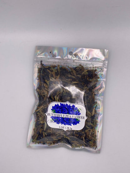 Butterfly Pea Flower Premium Dried Organic Floral Herb Natural Non-Gmo 1 OZ Bag