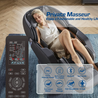 Massage Chair Zero Gravity Full Body Recliner Air Pressure SL Track