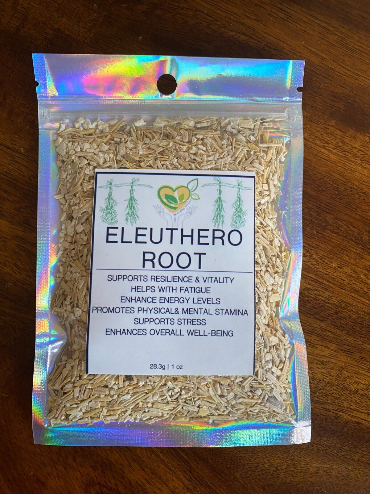 Eleuthero Root Cut & Sifted Certified  Organic Dry Natural Health 28.3G