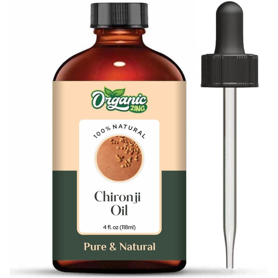 Organic Chironji 100% Pure & Natural Carrier Oil - {118Ml / 3.99 Fl OZ}