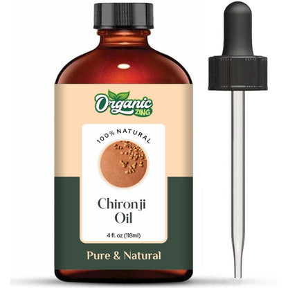 Organic Chironji 100% Pure & Natural Carrier Oil - {118Ml / 3.99 Fl OZ}