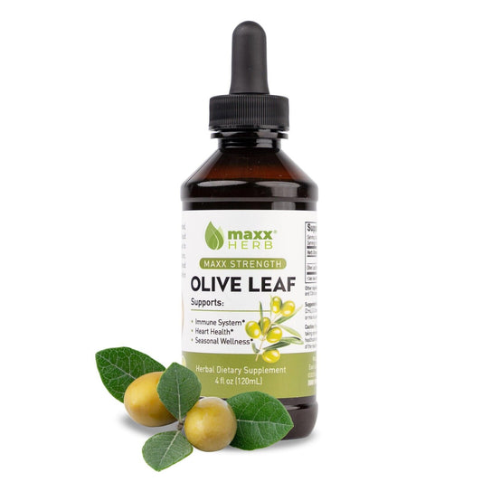 Olive Leaf Extract Liquid Tincture for Heart & Immune Support, 4Oz