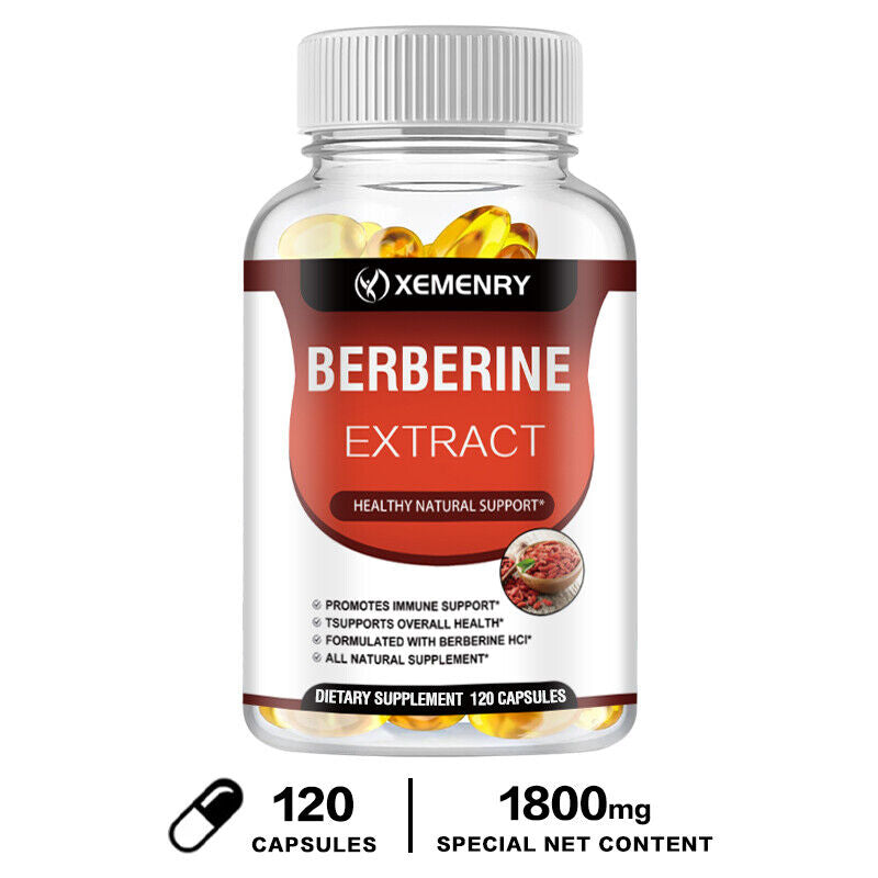 Berberine Extract 1800Mg - High Absorption, Heart Health Support Supplements