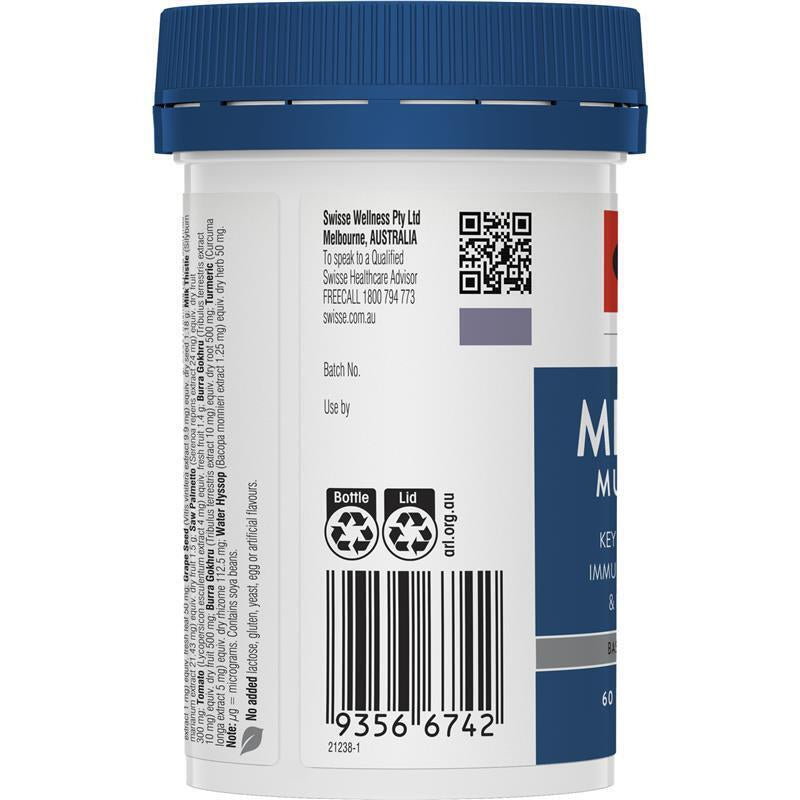 Swisse Mens Multivitamin 50+ 60 Tablets