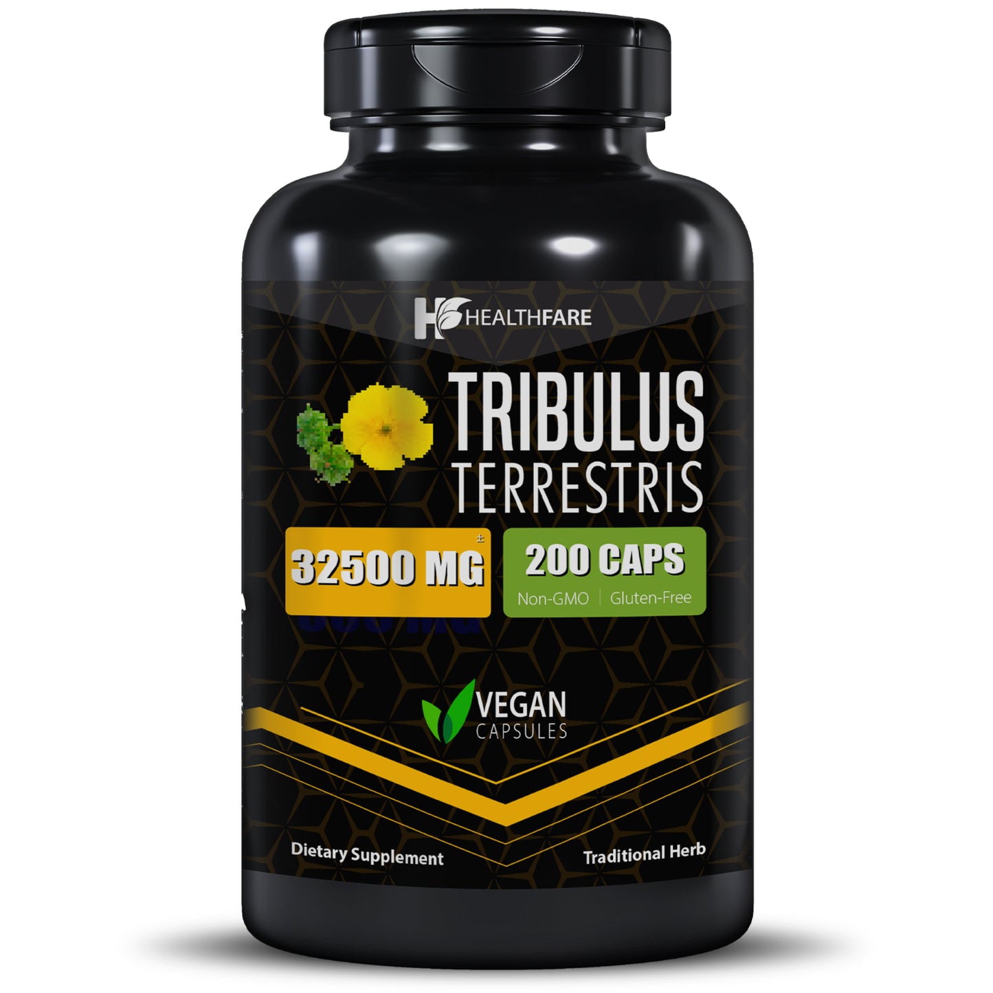 Tribulus Terrestris 32,500Mg 200 Caps High Potency Herbal Supplements