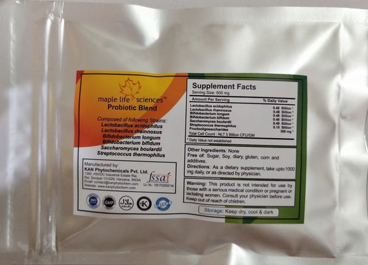 Probiotic Blend of L. Acidophilus Rhamnosus B. Longum Bifidum Boulardii 8