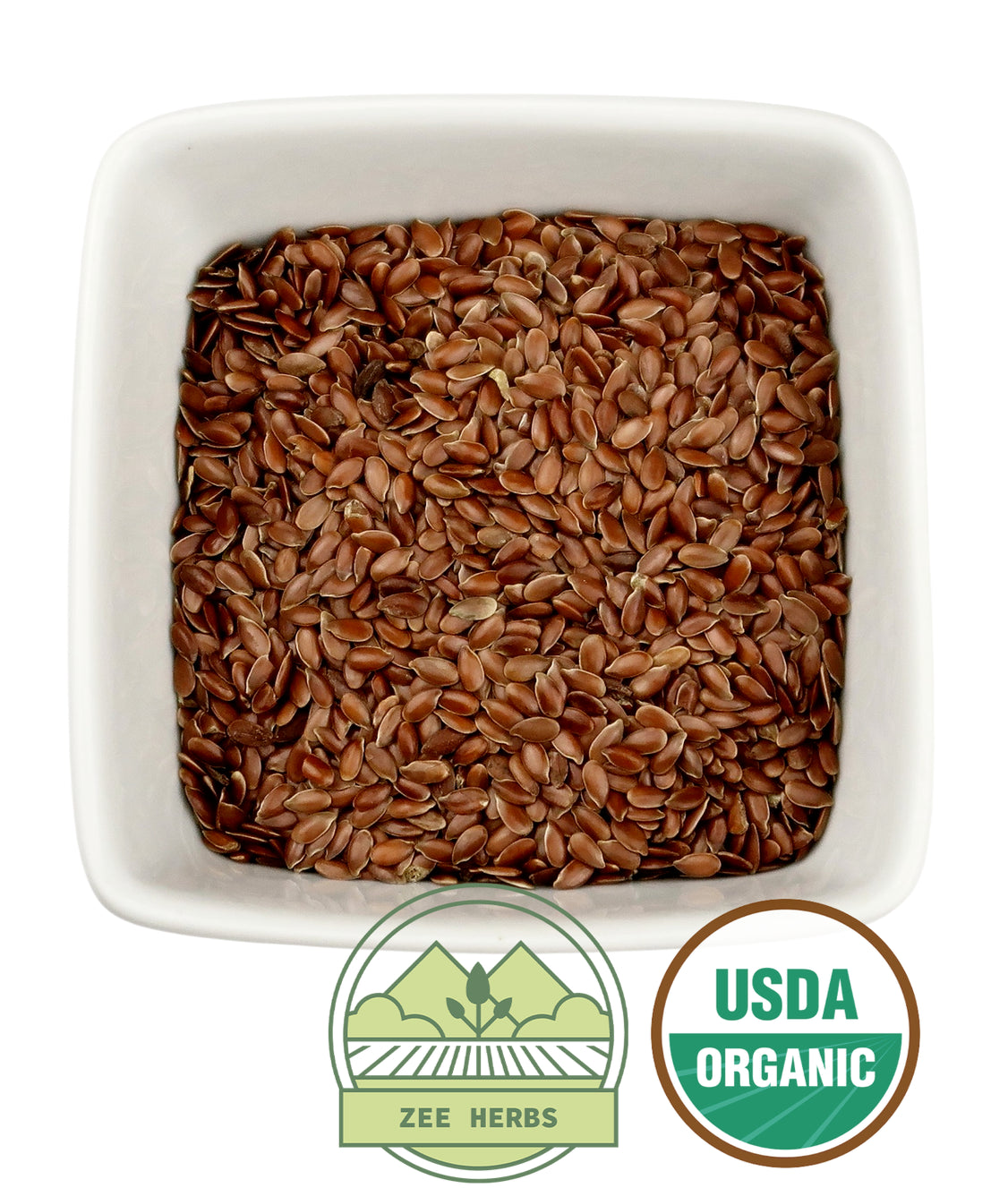 Organic Flax Seed, Whole USDA Organic (Linum Usitatissimum)