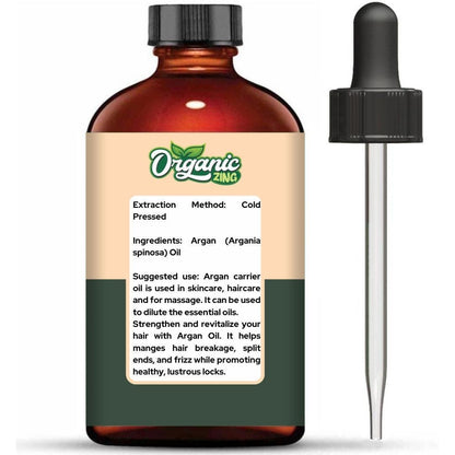 Organic Argan 100% Pure & Natural Carrier Oil - {118Ml/3.99 Fl Oz}.