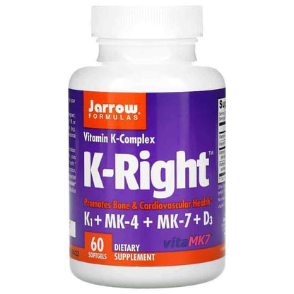 JARROW FORMULAS K-Right (Vitamin K Complex) 60 Softgels