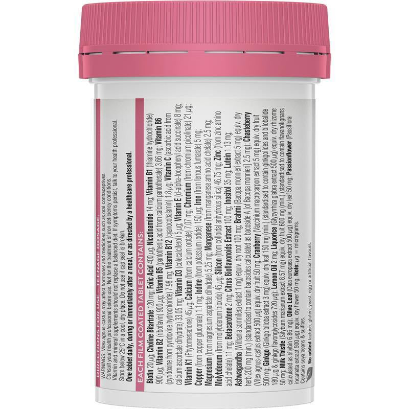 Swisse Teenage Ultivite Women'S Multivitamin 60 Tablets