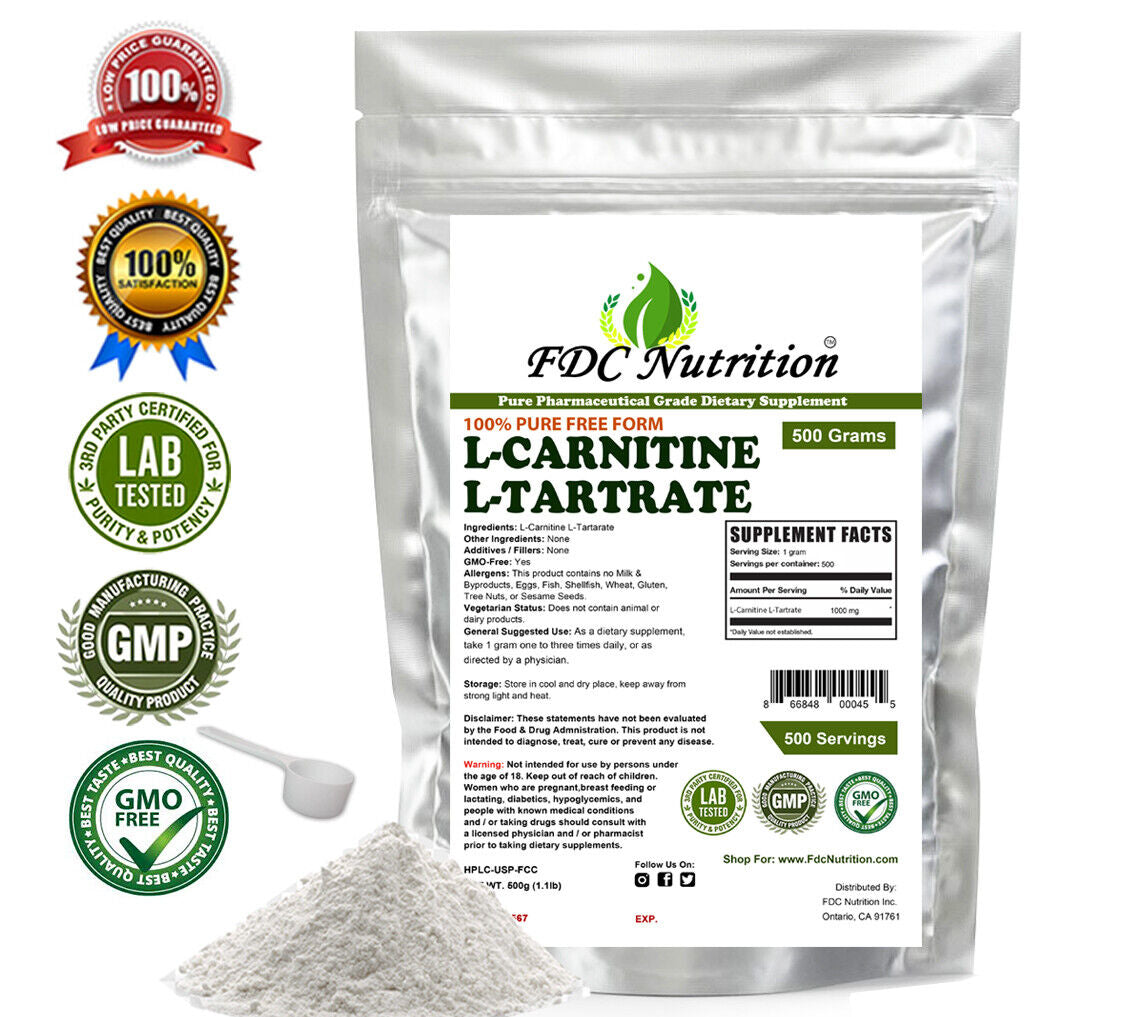 L-Carnitine L-Tartrate (LCLT) Pure Powder