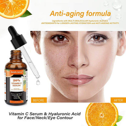 20% Vitamin C Cream Anti-Aging Facial Hyaluronic Acid Wrinkle Moisturizer