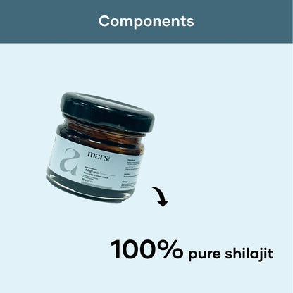 Mars by GHC Organic Himalayan Shilajit Soft Resin - 100% Pure & High Fulvic Acid