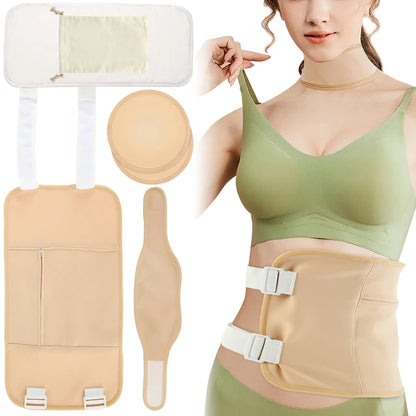 3Pcs Castor Neck Waist Oil Pack Set