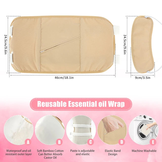 3Pcs Castor Neck Waist Oil Pack Set