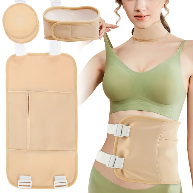 3Pcs Castor Neck Waist Oil Pack Set