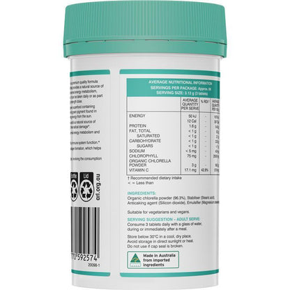 Swisse Chlorophyll+ 1000Mg 200 Tablets