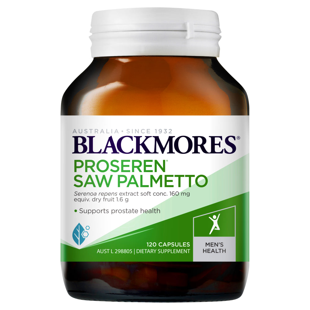 Blackmores Proseren Saw Palmetto 120 Capsules Supports Healthy Prostate Function