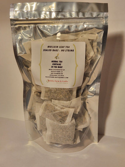 Mullein Leaf Tea Bags - All Natural Wildcrafted