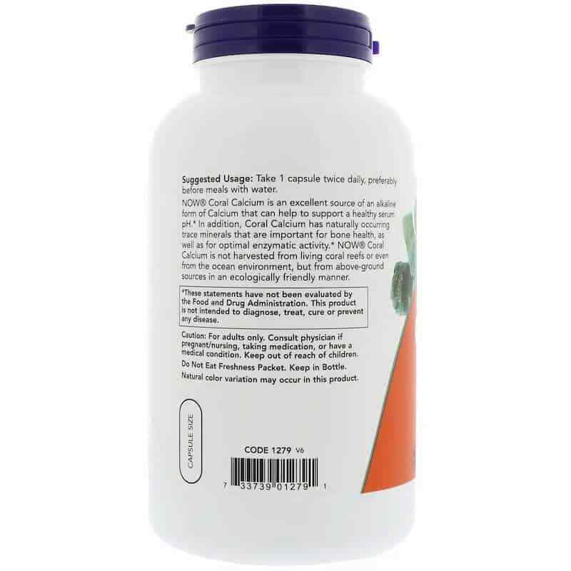 Coral Calcium 1000Mg Capsules Healthy Ph Balance and Bone Health