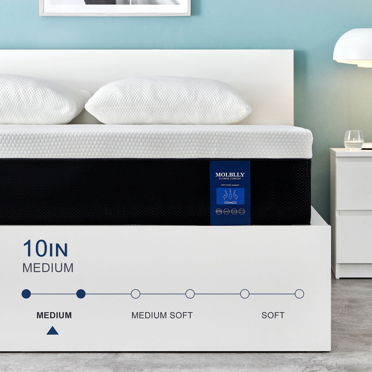 Mattress 8" 10" 12" 14" Gel Memory Foam Mattress Twin Full Queen King Bed in Box