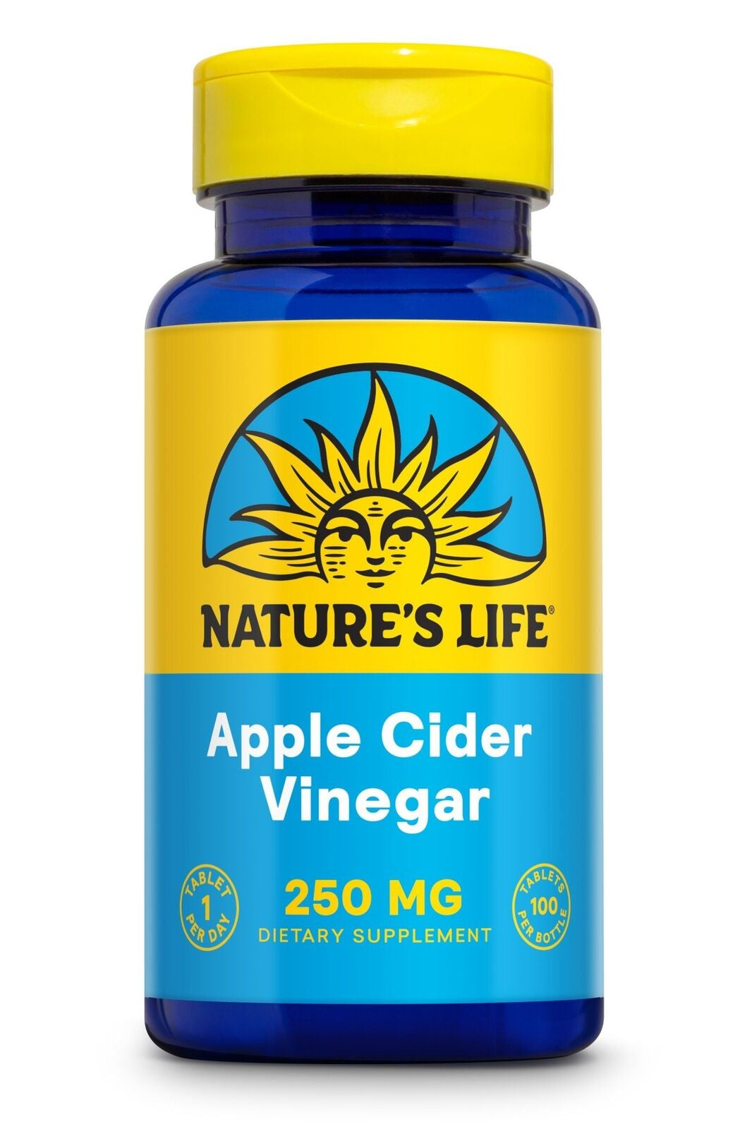 Natures Life Apple Cider Vinegar 250Mg - Vegetarian 100 Tablet