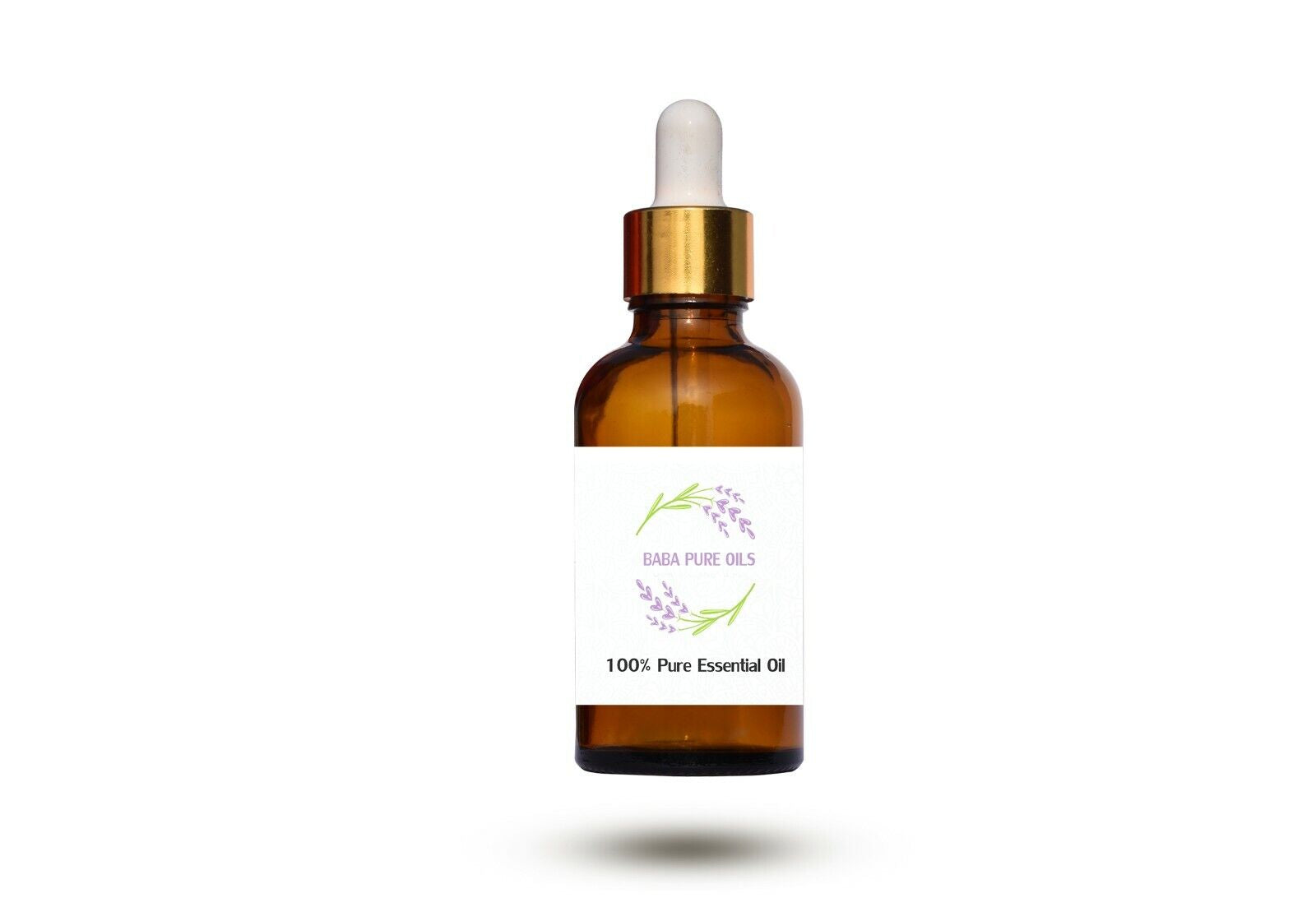 PEPPERMINT PURE NATURAL OIL PURE ORGANIC in DROPPER AMBER BOTTLE from INDIA