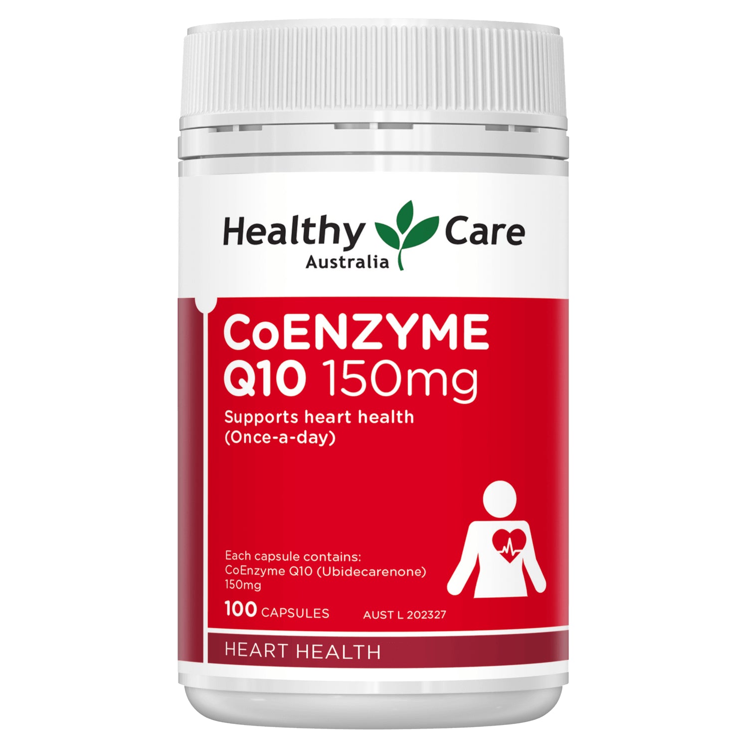 2 X Healthy Care Coenzyme Q10 150Mg 100 Capsules Healthycare COQ10 Heart Health