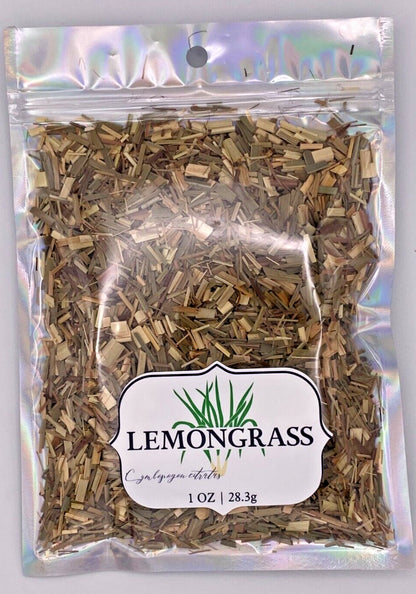 Lemongrass Cut & Sifted USDA Certified Organic Natural 28.3G Zesty Herb 1 OZ Bag