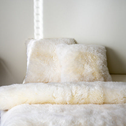 100% Pure Sheepskin Bed Cover Warm Australian Wool Blanket