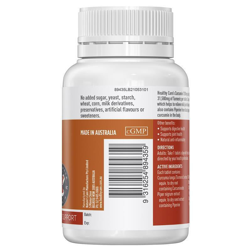 Healthy Care Curcumin 1200Mg 40 Tablets