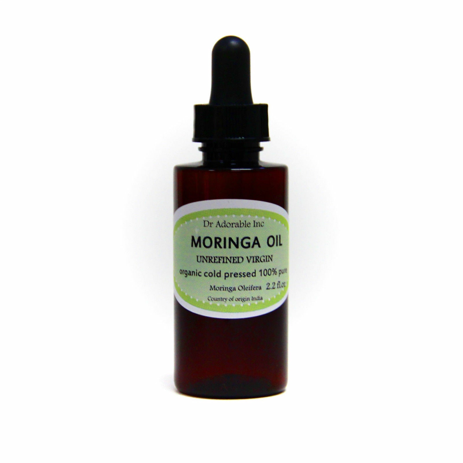 Unrefined Premium Organic Moringa Oil Virgin Pure Fresh Hair Skin Body Cosmetic