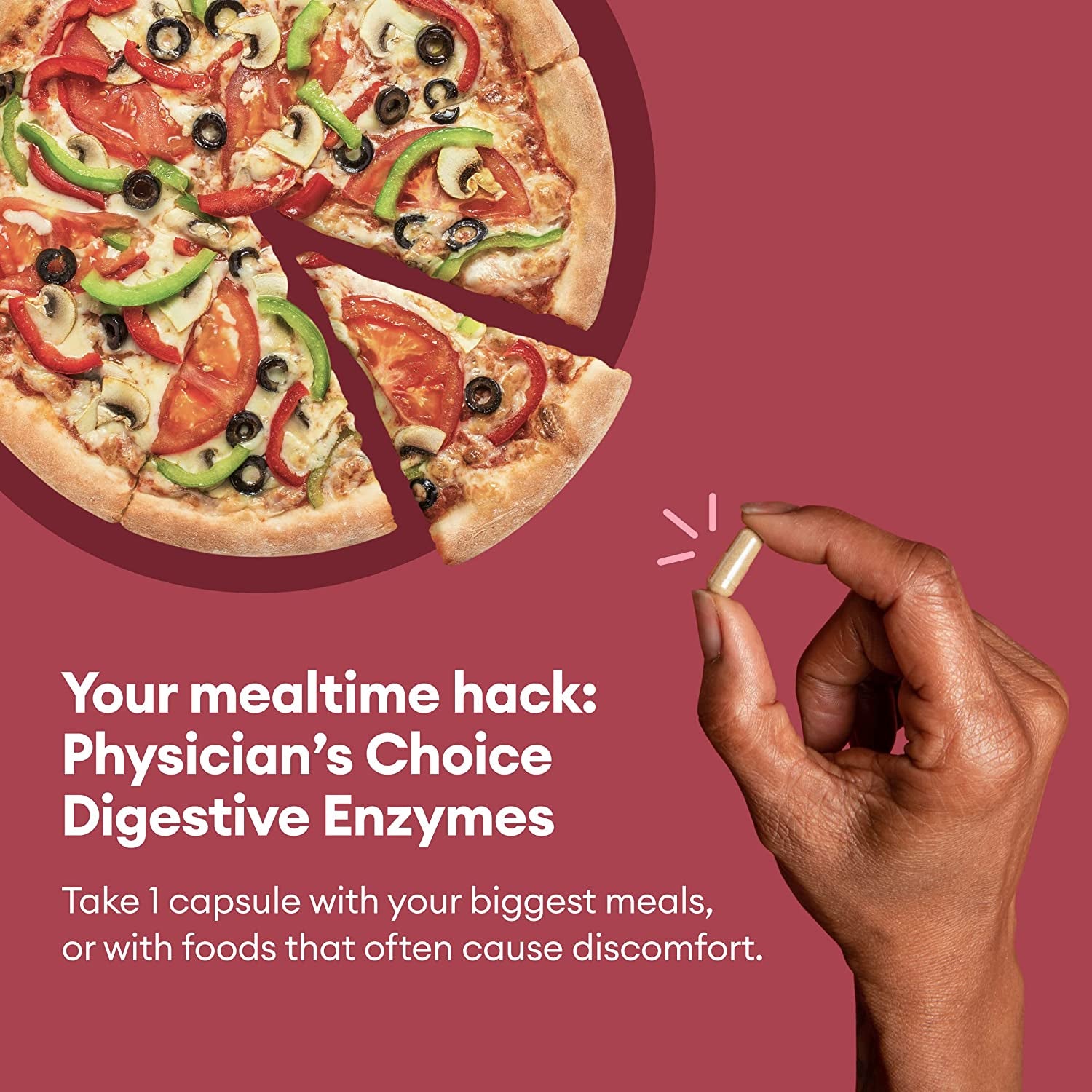 Digestive Enzymes - Multi Enzymes, Bromelain, Organic Prebiotic Physician's Choice 