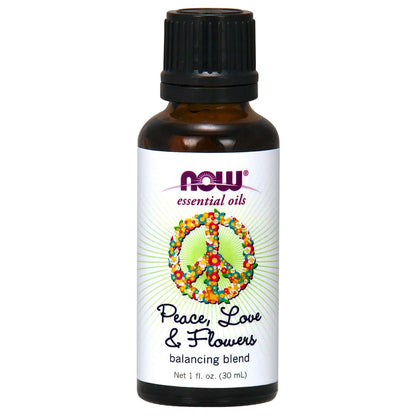 NOW Foods Peace, Love & Flowers Oil Blend, 1 Fl. Oz.