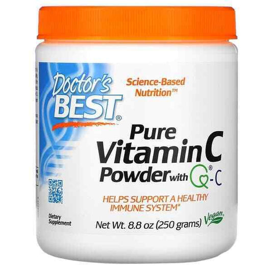 Pure Vitamin C Powder with Q-C Doctor'S Best Immunity Support 250G 8.8Oz