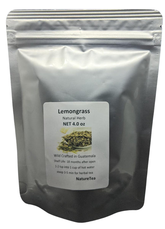 Lemongrass - Cymbopogon Citratus Loose Leaf C/S by Nature Tea, Wild Crafted