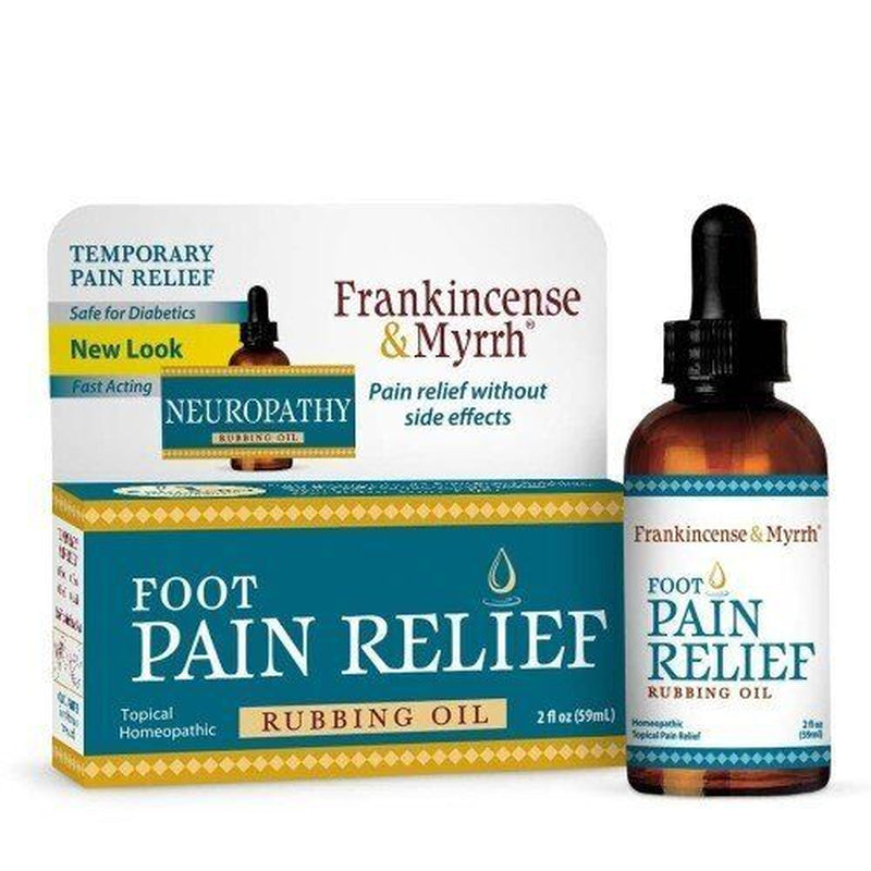 Frankincense & Myrrh Foot Pain Relief - Neuropathy Rubbing Oil 2 Oz Liquid